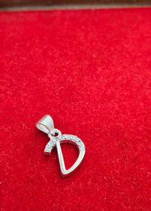 Silver &#34;D&#34; Initial Pendant