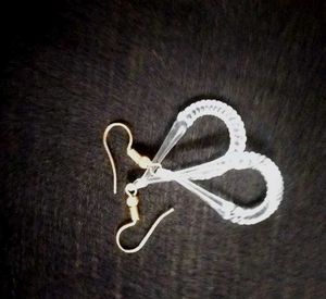 Unique Clear Acrylic Dangle Glass Earrings