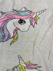 Cute Unicorn Print Dress