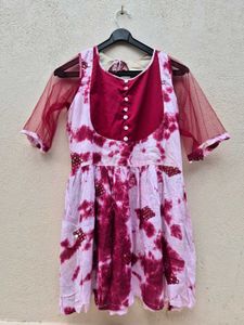 ✨ Pink & Wine Hand-Dyed Tunic✨