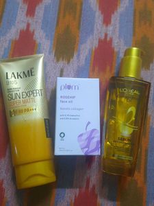 Lakme Sunscreen, Plum  & Loreal Serum