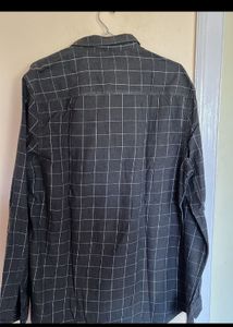 Grey Plaid Long Sleeve Shirt