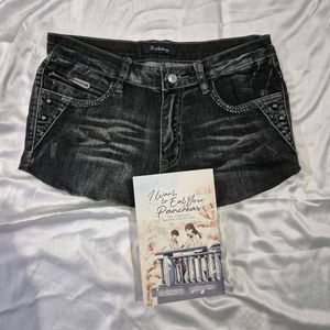Y2K Micro Mini Denim Skirt