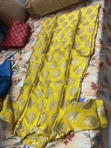 Yellow Printed Kurta