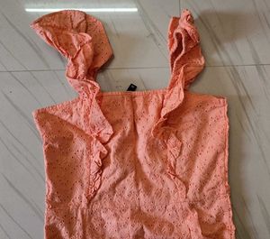 Peach Ruffle Sundress