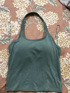 Green Halter Tank Top