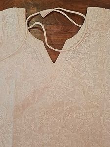 White Chikankari Punjabi Set