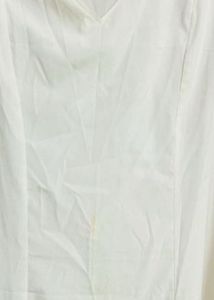White V-Neck Blouse - Size 34