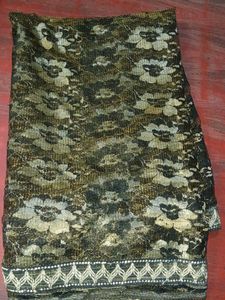 Vintage Floral Lace Saree