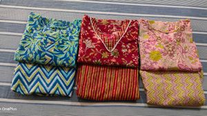 Beautiful Cotton Kurta Pant Set