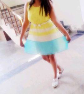 Pleated Dress With Inner Lining