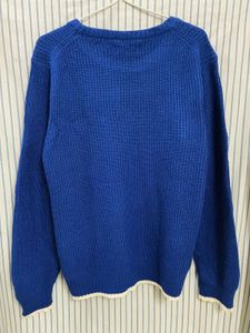 Blue Knit Pullover