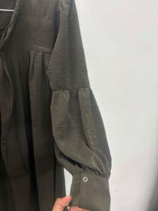 Elegant Olive Green Dress