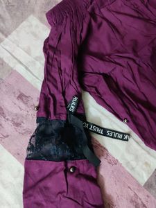 Purple Off Shoulder XS