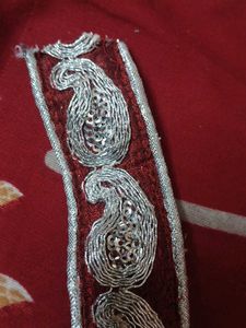 Embroidered saree Border lace