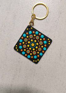 Mandala Dot Keychain