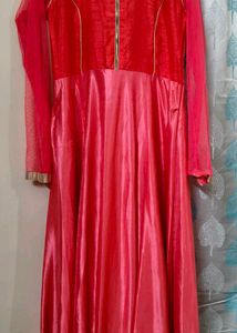 Elegant Red Anarkali Kurta