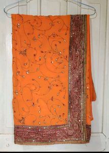 KUNDAN WORK Saree With Blouse