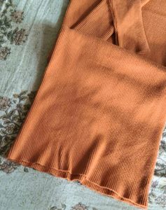 Ribbed Mock Neck Bodycon Dress