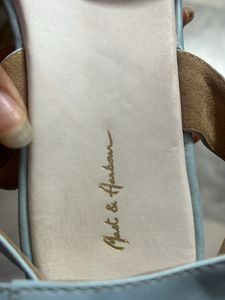 Light Blue Ankle Strap Sandals