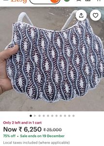 Handmade Beaded Shoulder Bag