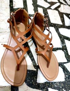 Bata Daily Footwear Dark Beige In Colour For Women