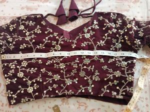 Wedding Wear Marron Lehanga Choli