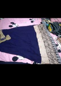 Elegant Blue &amp; Gold Anarkali