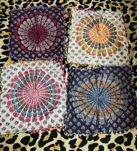 Bohemian Mandala Throw Pillow Covers