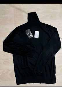 Zara Black Turtleneck Sweater