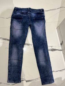 Blue Mid Rise Denim
