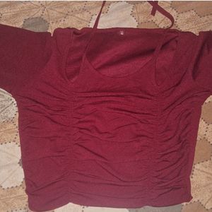 Ruched Tieup Top