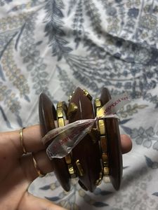 Wooden trendy bangle stack