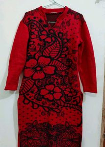 Red Floral Tunic Top