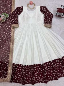 Beautiful Embroidery Design Gown