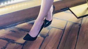 Black Heels Size 38