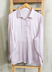 Elegant Lilac Shirt Size-44-46-Length-28 Inch