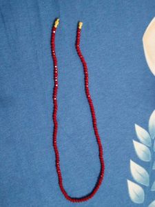 Red Crystal Mala (9 Inch) Chain