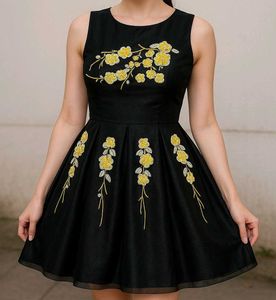 Black Floral Dress