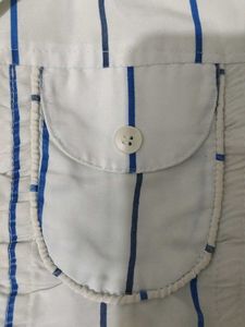 Striped White Shirt
