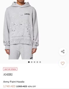 AMIRI Paint Splatter Hoodie