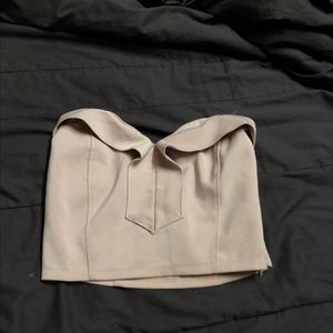 Strapless crop top