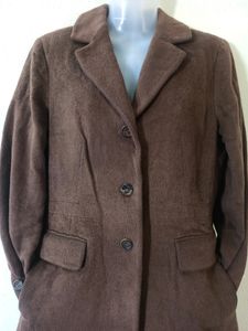 Prendang Brown Overcoat For Women