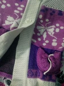 Cute Purple Kids Cardigan