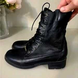 Black Leather Aldo Boots