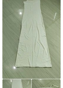 H&amp;M White Maxi Slip Dress