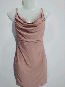 SEXY COWL NECK DRESS