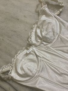 White Lace Corset Top