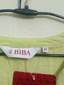 New Biba Lime Green Kurta Size 42