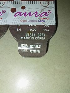 Misty Grey Colour Lence .. 3 Pair